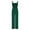 Green, variant on ABATAB Women's Casual Loose Overalls One Piece Sleeveless Smocked Jumpsuits Wide Leg Long Pant Rompers with Pockets