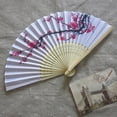 thumbnail image 3 of Cherry Blossom Fans Asian Wedding Favor Gift Party Reception Delicate Folding, 3 of 6