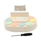 thumbnail image 3 of Platos giratorios de 360 ​​grados para exhibición de pasteles, postres y cupcakes. con música, 3 of 9