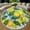 Lemons, variant on Round Area Rug, Italy 1 Non-Slip Floor Mat, Soft Washable Carpet for Living Room Bedroom Decor 39 Inch
