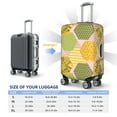 thumbnail image 6 of Bingfone Bee Honey Luggage Cover Washable Suitcase Cover Protector Anti-Scratch Suitcase Cover Fits 18-32 Inch Luggage, 6 of 9