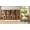 Oak, variant on WAMPAT Office Set: 59" Modern Desk with Charging Station and Storage Cabinet, Four 72" Tall Bookcases with Shelves, Wood Computer Desk and Library Storage Cabinet for Work Study, Brown