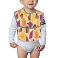 thumbnail image 6 of Susaid Acorn Autumn Fall Leaf Leaves Print Bibs for Babies Toddlers Adjustable Waterproof Free Soft Durable Bibs for eating with Large Pocket Food Catcher, 6 of 8
