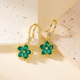 thumbnail image 6 of YYKihy New Flower Earrings Fashionable Women's Versatile Multi Color Petals Inlaid Ear Clip Earrings, 6 of 9