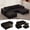 Black, variant on Pionex 108" Sectional Couch with Ottoman, Cloud Modular Boneless Couch, Deep Seat U-Shaped Sofa, Upholstered 3-Seater Sofas for Living Room, No Assembly Required