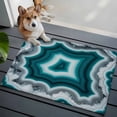 thumbnail image 3 of Entryway Rug 2'x3', Green Agate Small Rug for Kitchen Bathroom Door Mat Indoor Entrance, Ombre Modern Abstract Art Non-Slip Area Rugs Floor Mats Carpet Front Door Rugs, 3 of 8
