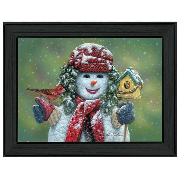 Snow Sister by Kim Norlien Printed Framed Wall Art Wood Multi-Color