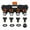 4 Way, variant on TOPRenddon Garden Hose Splitter 4 Way, Heavy Duty Water Hose Connector 3/4", Water Hose Manifold, Faucet Adapter with Comfortable Rubberized Grip for Drip Irrigation, Lawns
