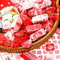 thumbnail image 5 of Envoltura de papel para envolver dulces horneados con dibujos animados de AQ, diseño bonito, regalo de Navidad, paquete de turrón, papel encerado retorcido, 5 of 5