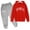 Z03-Red, variant on Kids Sweatsuit Boys Sweatsuit Set Hoodies and Joggers Pants Set Jogger Set Solid Color Hoodie Sets 2 Pieces Boys Tracksuit School Uniform