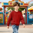 thumbnail image 5 of Hurxie Boys Sweatshirts Kids Fashion Fleece Long Sleeve Crewneck Pullover 3-4 Years, 5 of 7
