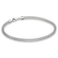 thumbnail image 4 of Miabella 925 Sterling Silver Italian 4mm Mesh Link Chain Bracelet for Women, Made in Italy (Length 6.5 Inches (X-Small)), 4 of 7