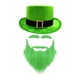 thumbnail image 5 of Sombrero del Día de San Patricio Sombrero de Copa Creativo Sombrero del Día de San Patricio con Barba para Fiesta Negro Verde, 5 of 9