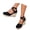 Black, variant on Women's Espadrilles Wedges Sandals Fashion Squared Closed Toe Platform Sandals Cross Elastic Strap on Shoes Comfort for Walking Summer Travel Yellow 5
