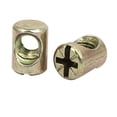 thumbnail image 2 of Uxcell 30Pcs Tuerca de Mueble de Barril Ranurada M6x13mm para Camas Sillas, 2 of 3