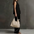 thumbnail image 4 of NMMUED Women's 2 Piece Outfits Linen Vest Waistcoat Dressy Casual Sets Wide Leg Pants Suits Black L, 4 of 7