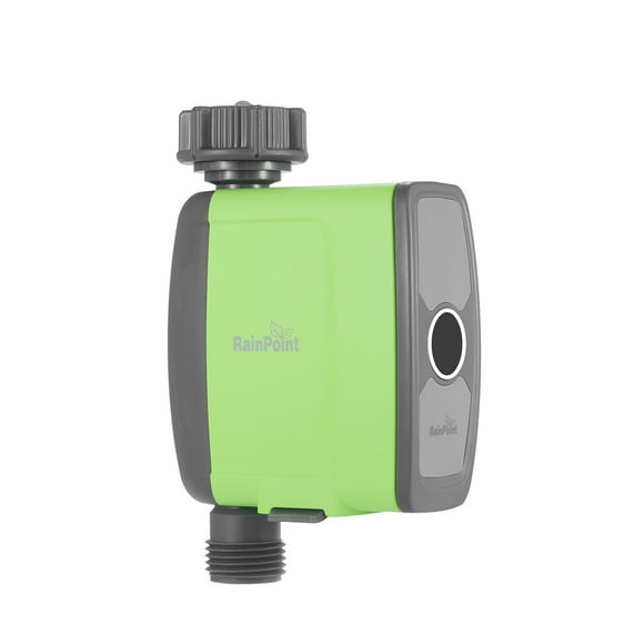 Programmable BT Water Timer Hose Timer Outdoor Battery Operated Water Meter Automatic Watering Sprinkler System Irrigation Controller with 1 Outlet for Garden Plants (Batteries Not Include