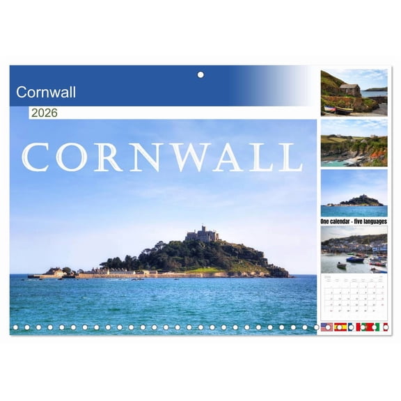 Cornwall (Monthly Wall Calendar 2026 11.7 x 16.5 (open)), CALVENDO 14 Month Calendar