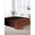 thumbnail image 5 of Dark Orange Black Ombre King Size Flat Sheet, Wrinkleproof & Fadeproof Cooling Flat Bed Sheet Only, Modern Gradient Abstract Art Breathable Soft Bedding Top Sheets 105 x 98 Inches, 5 of 8