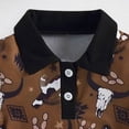 thumbnail image 4 of mgoYE 9 Month Baby Boy Clothes Baby Outfit Short Sleeve Polo Romper Neutral Baby Clothes 0-24 Months for Boys Girls(Brown,12-18 Months), 4 of 7