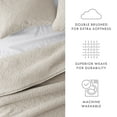thumbnail image 4 of Noble Linens 3 Piece Latte Floral Stitch Quilt Set, Queen / Full, 4 of 7