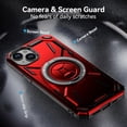 thumbnail image 6 of ShellTech for iPhone 15 Plus case Compatibe with Mag Safe compatibility and a 360-degree rotatable ring stand feature,Black, 6 of 6