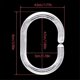 thumbnail image 2 of Plastic Shower Curtain Rings - C-Shaped Hooks for Bathroom, 36 Pack Rust-Resistant Bathroom Accessories, 2 of 5