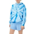 thumbnail image 1 of Women Hoodie Sweatshirts Drawstring Casual Tunic Long Sleeve Tie Dye Pullover Top, 1 of 3