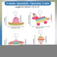 thumbnail image 2 of 24 Pcs Mexican Carnival Day Stitch Markers Sombrero/Racket/Horse Crochet Stitch Marker Charms Removable 304 Stainless Steel Clasps Locking Stitch, 2 of 5