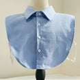 thumbnail image 2 of Detachable Ruffled False Collar, Shirt Inner Collar, Sweater Matching Neck Ornament, Universal Versatile Neck for Tops Dress Up Easy Match Clothing Accessory,Blue,XL, 2 of 7
