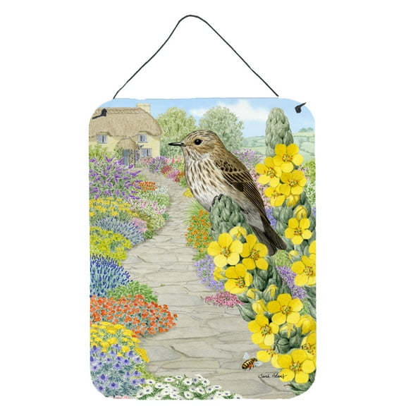 Carolines Treasures ASA2095DS1216 Spotted Flycatcher Wall or Door Hanging Prints 12WX16H multicolor