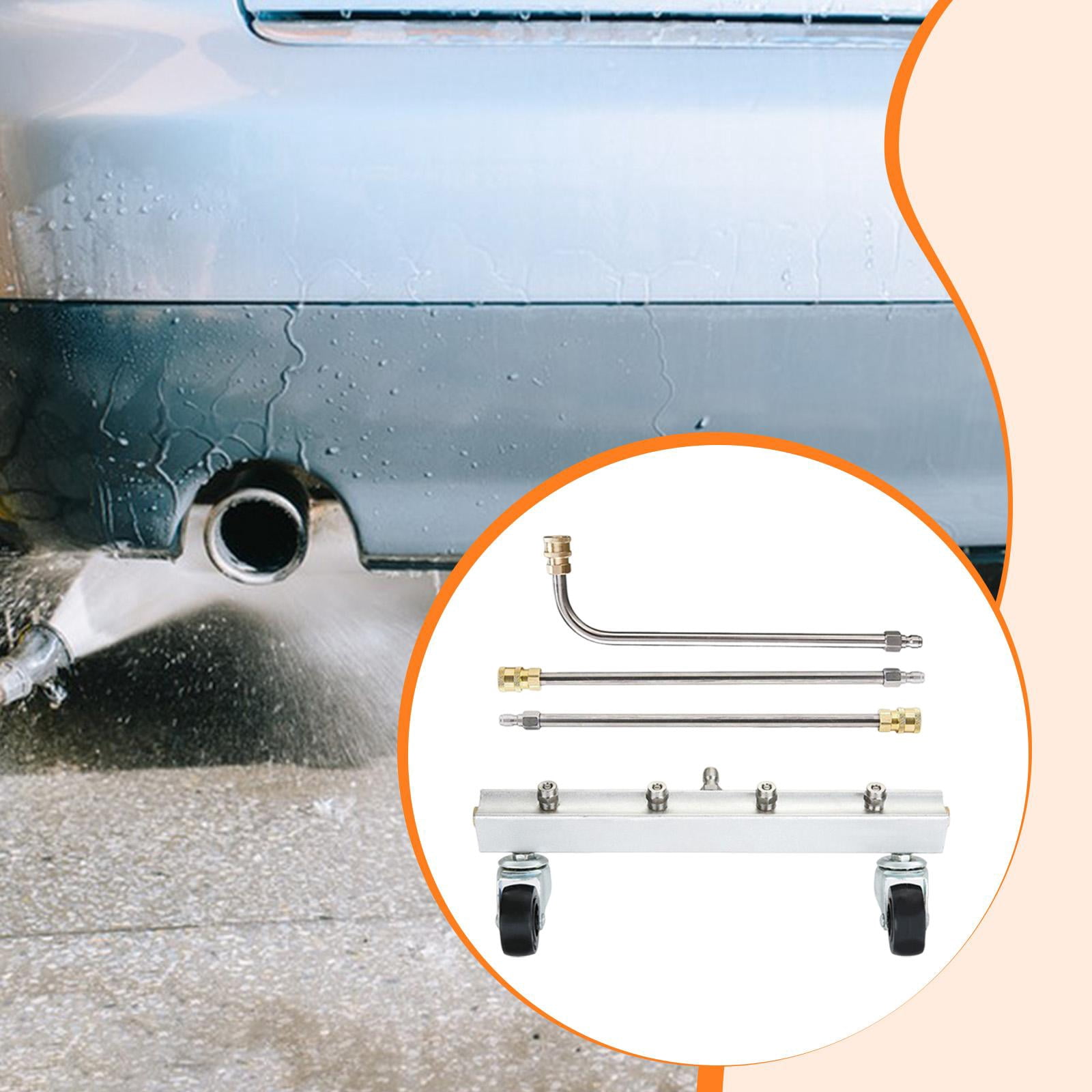 Fzaqwen Pressure Washer Undercarriage Cleaner Set Undercarriage Sprayer Under Car Washer