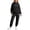 Black, variant on Kcolen Women Hoodie Track Suits 2 Piece Sets Valentines' Day Outfits Love Heart Graphic Hooded Sweatshirt with Jogger Sweatpants Set Casual Jogging Sweatsuit Pink