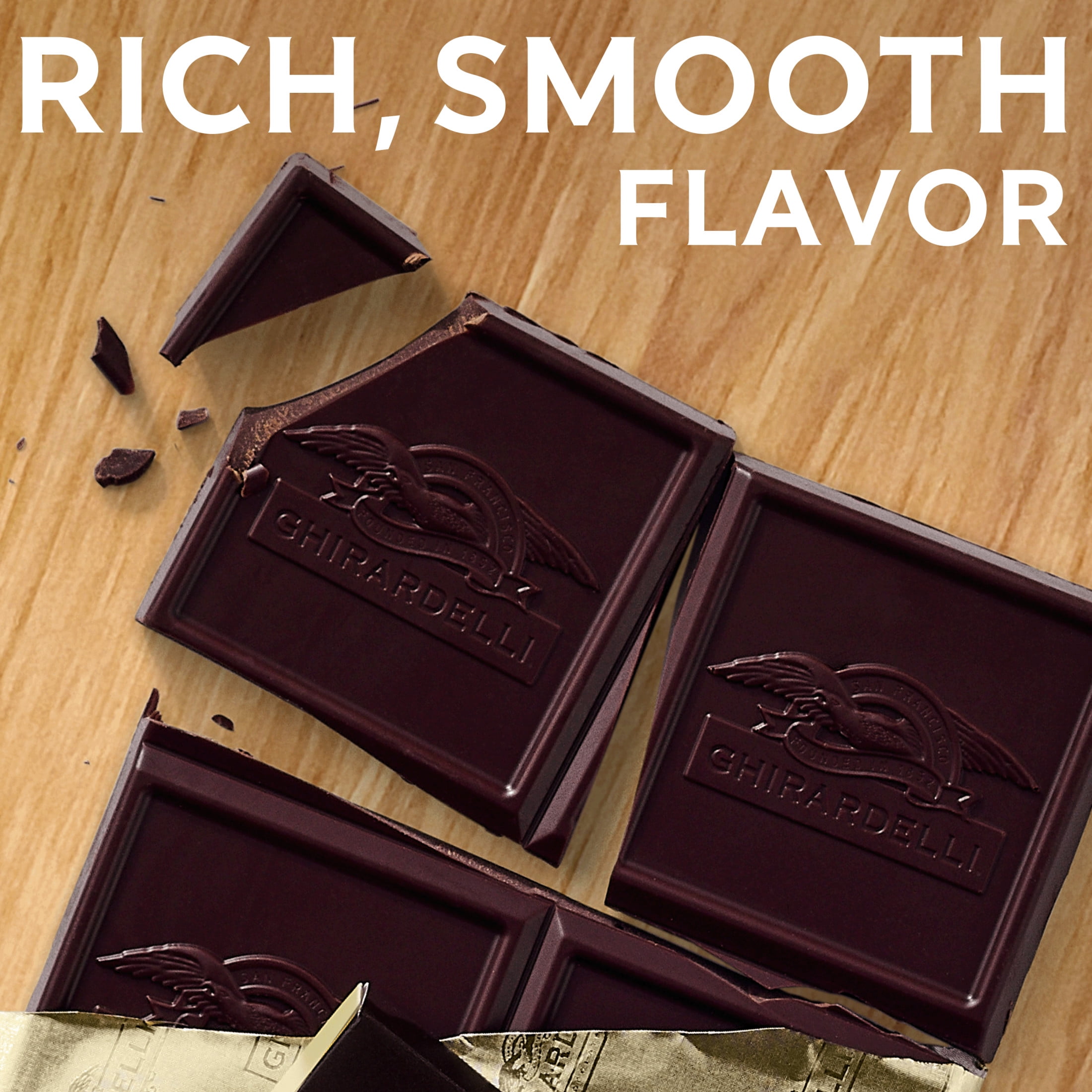 GHIRARDELLI Premium 60% Cacao Bittersweet Chocolate Baking Bar, 4 oz Bar
