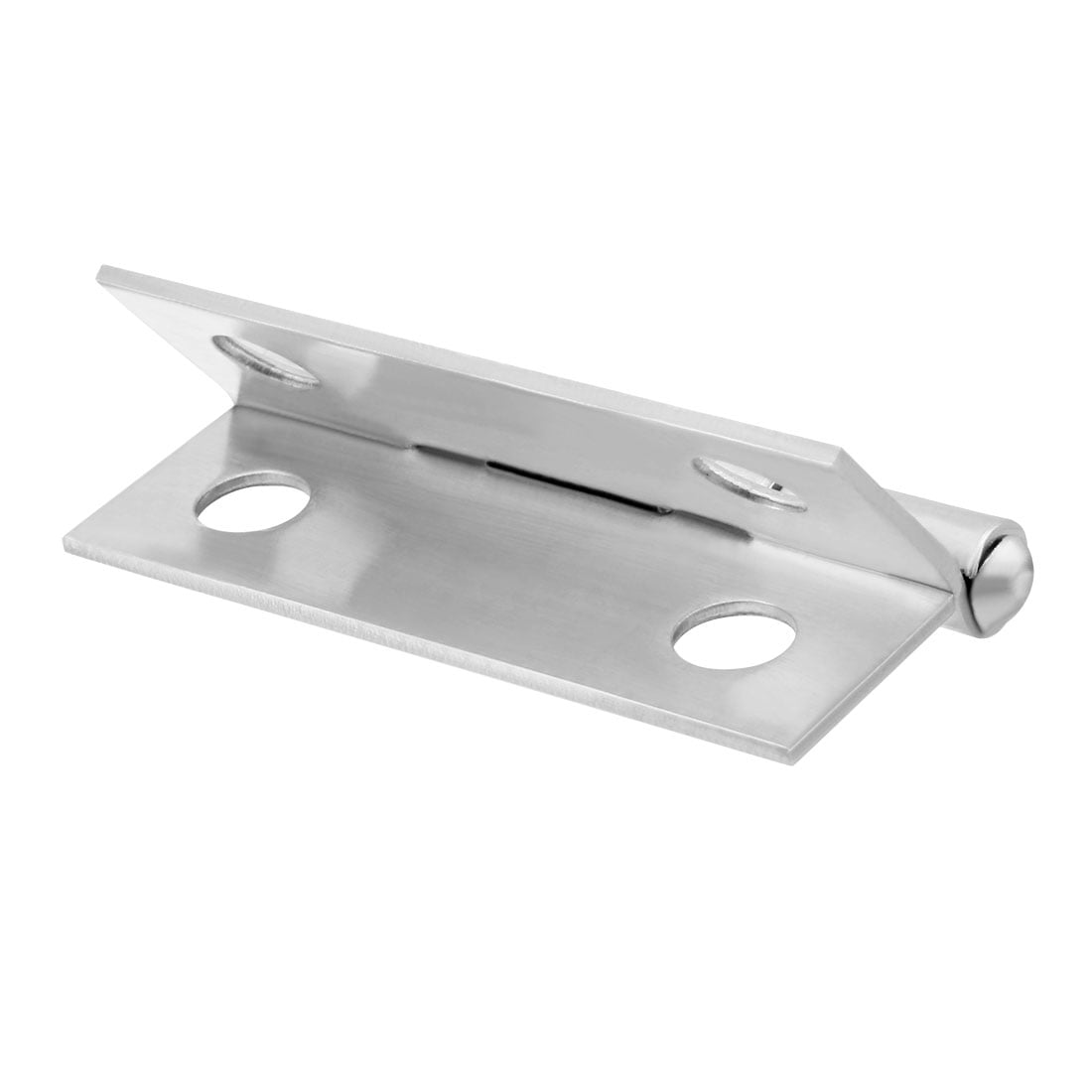 Unique Bargains Self Closing Spring Hinge 1.5" Stainless Steel Brushed Hardware
