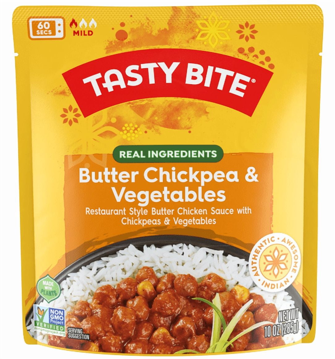 (6 pack) Tasty Bite Butter Chickpea & Vegetables