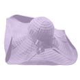 thumbnail image 4 of Fewfanhot Women Extra Wide Wavy Brim Sun Hat, UPF Foldable Pleated Beach Bucket Hat Windproof Chin Strap, 4 of 8