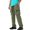 Army Green*, variant on Men's Pants Solid Color Dual Cord Drawstring Elastic Waist Multi Layer Zipper Cargo Pockets Adjustable Hem Straight Full Length Casual Trousers Khaki