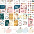 thumbnail image 1 of Decorably 24 Pack Floral 6x4in Thinking of You Cards and Envelopes and Stickers, 24 Unique Designs Thinking of You Greeting Cards with Printed Message Inside, 1 of 6