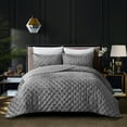 thumbnail image 1 of Grace Living Xavion Crushed Velvet Comforter Set - Soft and Shiny, 1 of 5