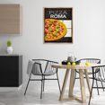 thumbnail image 2 of Stupell Industries Pizza Roma Classic Kitchen Food & Beverage Painting Brown Floater Framed Canvas Art Print Wall Art, 25 x 31, 2 of 9