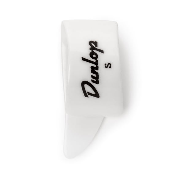 Jim Dunlop 9001R White Plastic Thumbpicks, Small, 12/Bag
