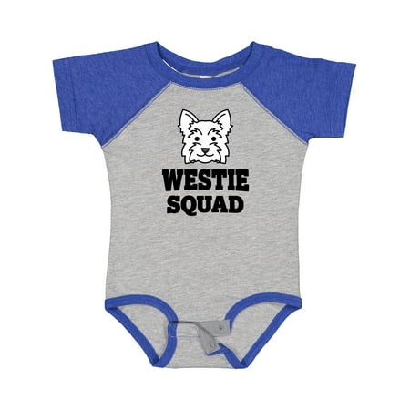

Inktastic Dog Westie Squad Gift Baby Boy or Baby Girl Bodysuit