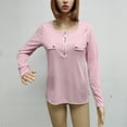 thumbnail image 4 of Camisetas de punto Harajuku para mujer, retales con cremallera, cuello en V profundo, jersey de manga larga de Color sólido, Tops ajustados de otoño, 4 of 4