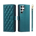 thumbnail image 3 of Funda de cuero a cuadros con tapa tipo billetera para Samsung Galaxy S24 S23 S22 S21 S20 FE S10 Note 20 Ultra 10 Plus 9 8, 3 of 5