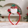 thumbnail image 2 of CYSFASHION Christmas Day Deer Ears Headbands for Women Korean Trendy Non-Slip Santa Fashion Head Bands Daily Hair Band Green1, 2 of 3