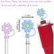thumbnail image 2 of Tapa para pajilla de 10 mm para la Copa Stanley, Compatible con 6 piezas de encantres tapones de pajilla de nube, flor y fresa para vasos, Reutilizables, 2 of 4