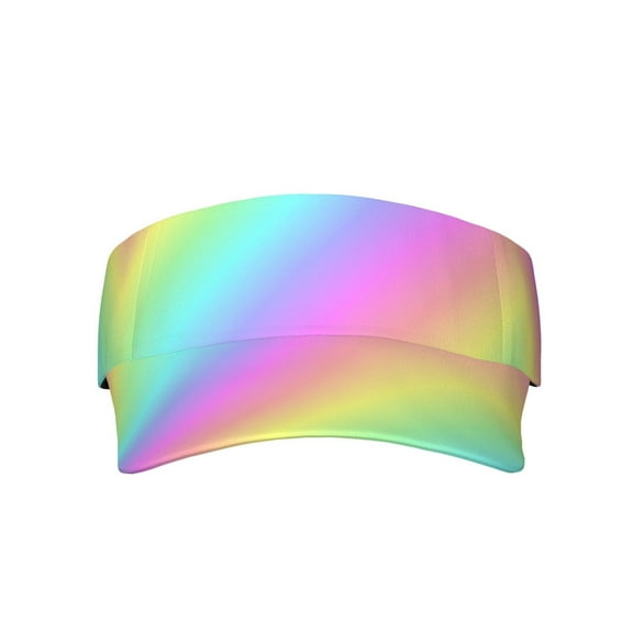Rainbow Stripe Sports Sun Visor Hats Adjustable Sun Visor Caps For Women And Men