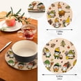 thumbnail image 3 of SKYSONIC Autumn Gnomes Pot Holders Trivets, 2 Pcs Heat Resistant Trivets,Fall Harvest Cotton Thread Weave Mats for Hot Pads Pans Pot Bowl Teapot for Kitchen Decor, 3 of 7