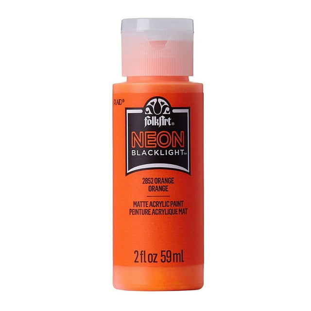 Folkart Néon peinture acrylique orange, 59 ml